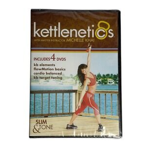 Kettlenetics‎ Kettle Bell Michelle Khai  (4 DVDS, 2008) Exercise & Fitness DVD